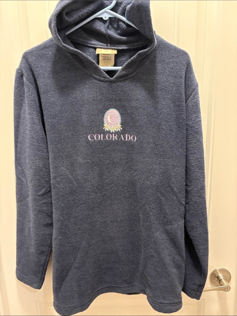 AU Art Unlimited Colorado Hooded Pullover Women’s L Vintage Style